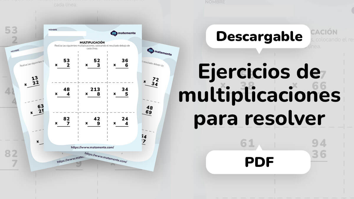 Ejercicios De Multiplicaci N Para Resolver En Pdf