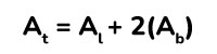 Fórmula área de un prisma pentagonal