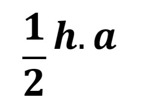 Formula del área de un triángulo: