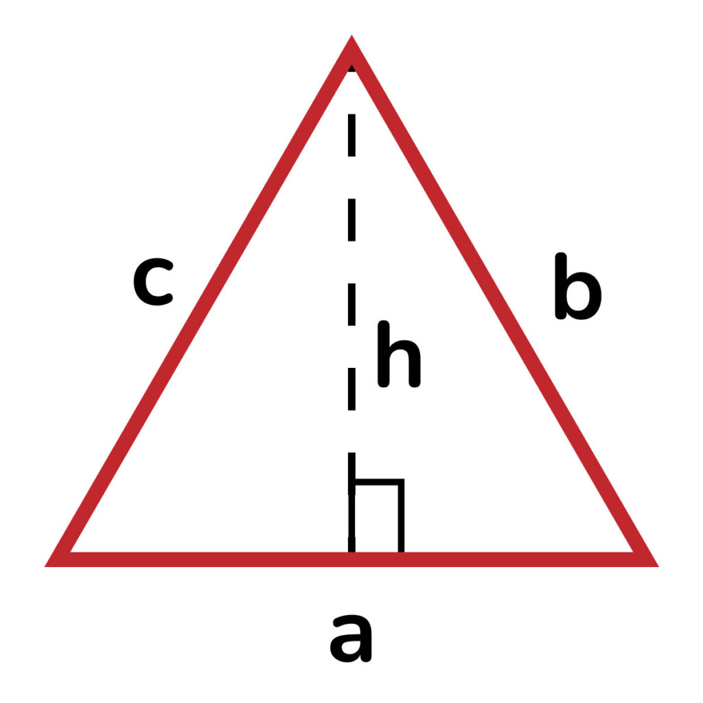 Área y perímetro de un triángulo