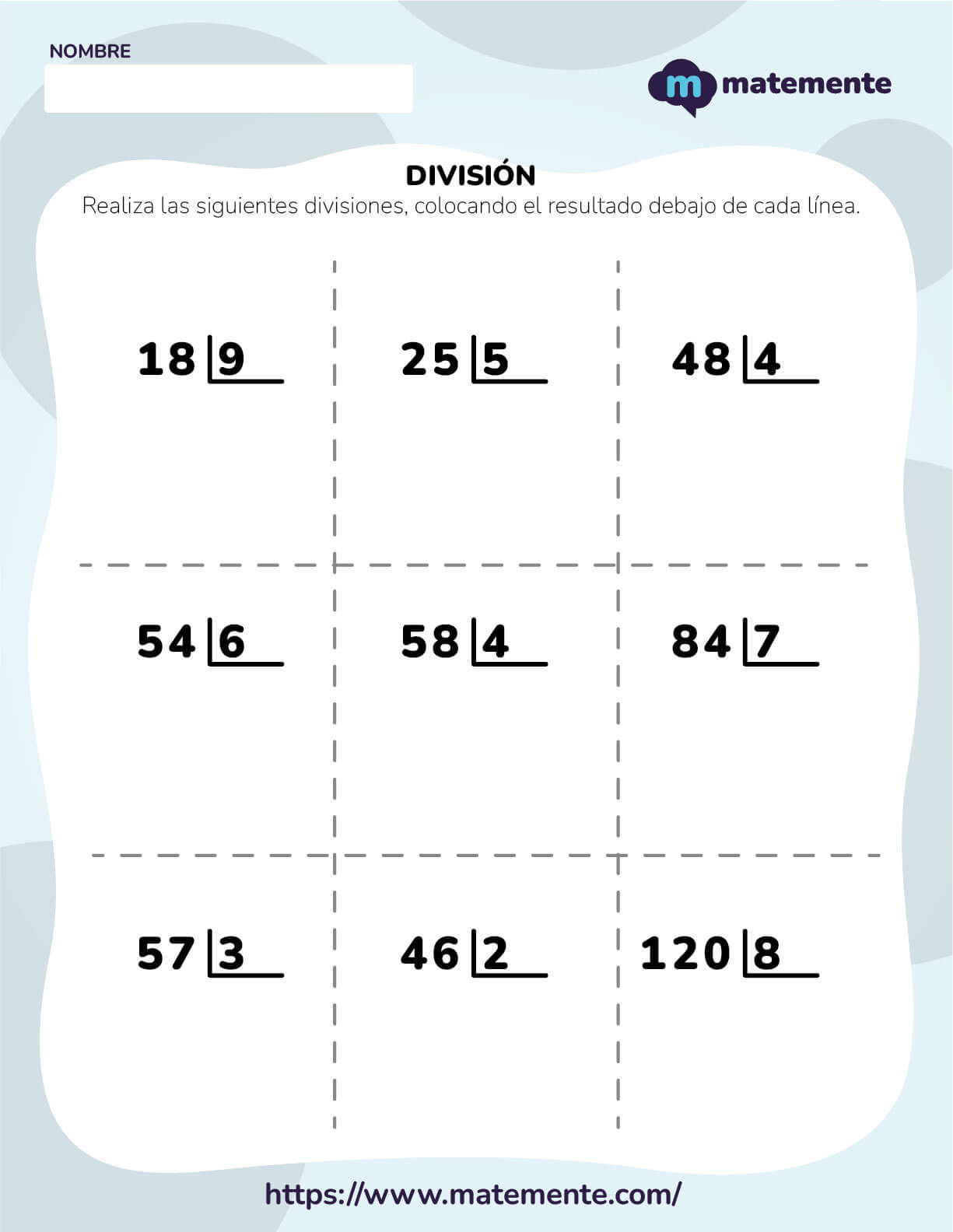 ejercicios de divisiones para niños de cuarto grado 7