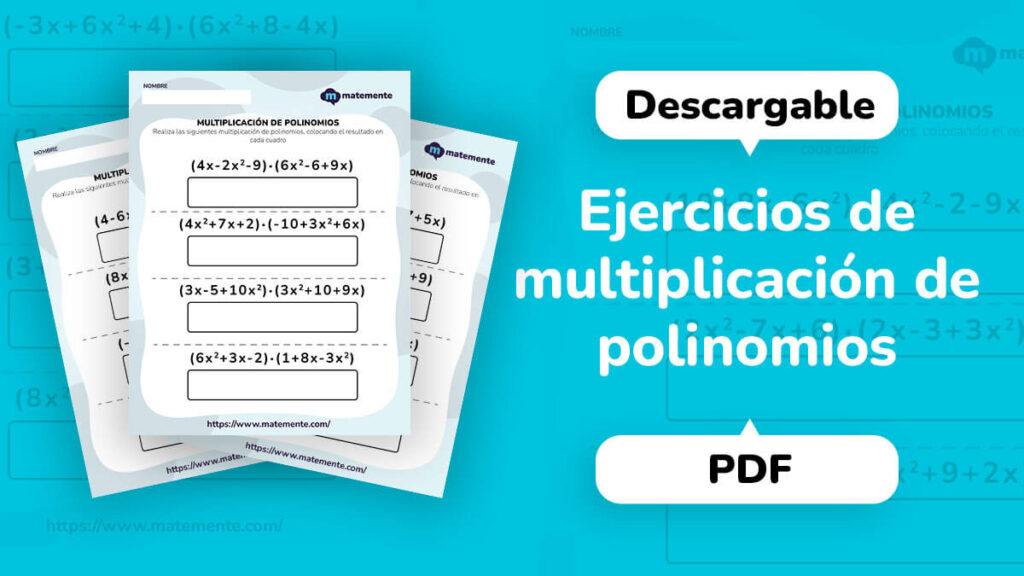 Ejercicios de multiplicación de polinomios para imprimir