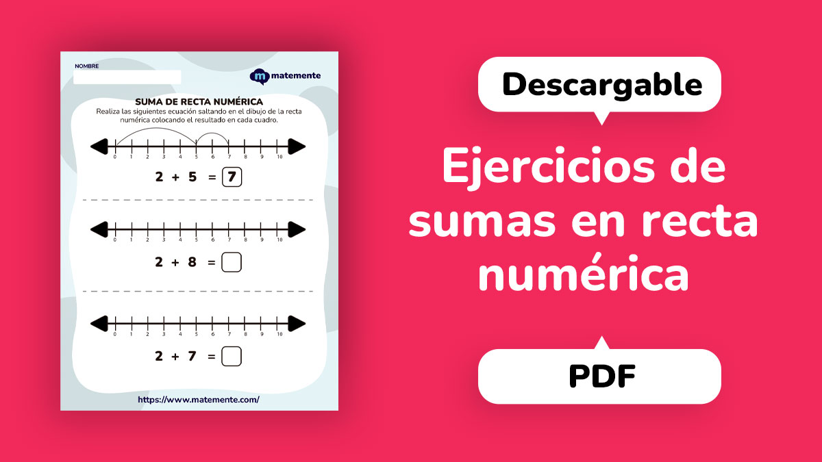 9 Ejercicios De Sumas En Recta Numérica Pdf Descargable 1115